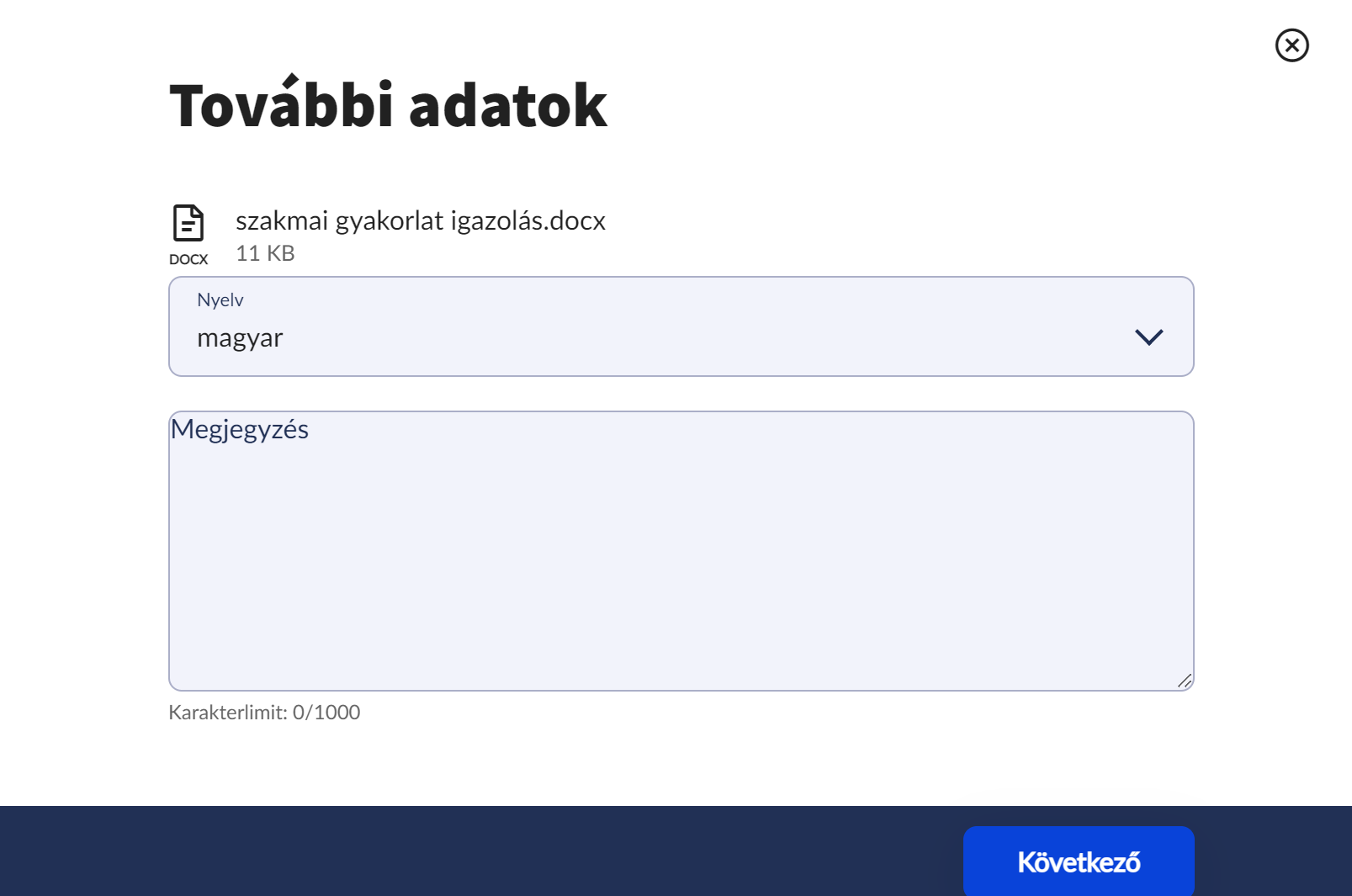 További adatok csoportos 1.