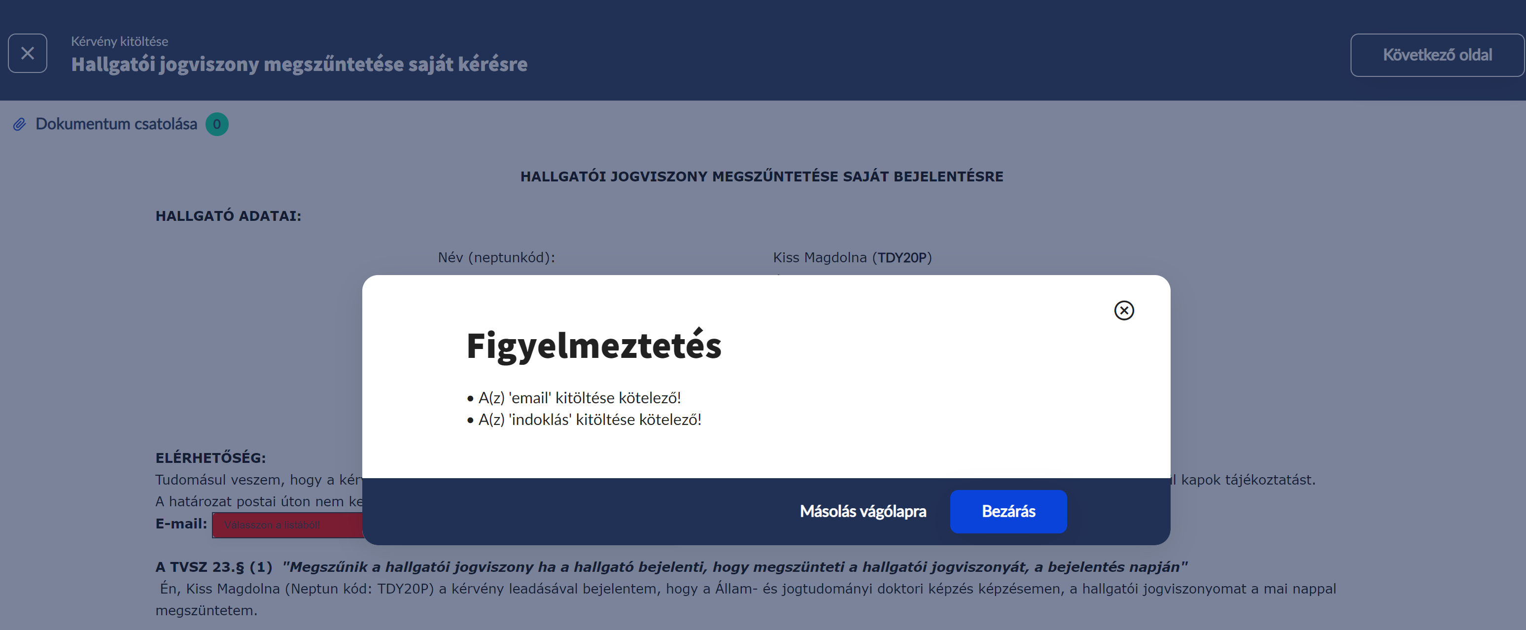 Figyelmeztetés